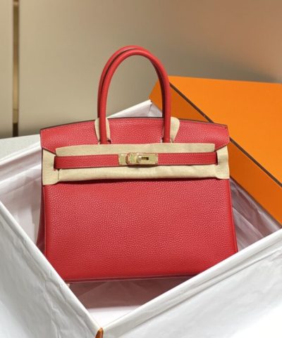 Replica Hermès Birkin Hot Red - top-grade luxury bag dupe