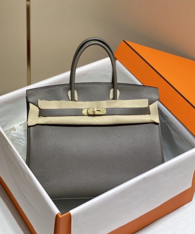 Replica Hermès Birkin Pewter Grey - elite factory replica handbag