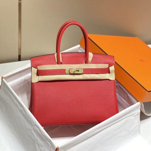 Replica Hermès Birkin Hot Red - top-grade luxury bag dupe