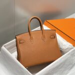 Replica Hermès Birkin Golden Brown - elite factory replica handbag