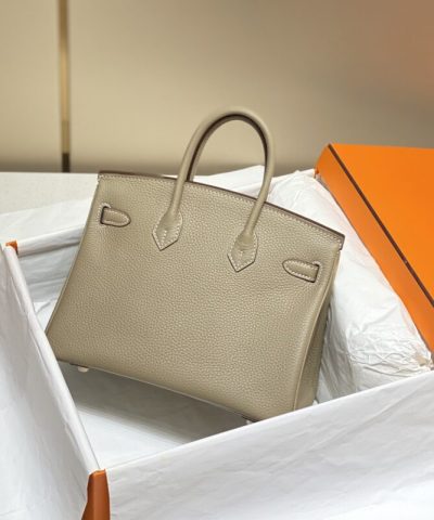 Fake Hermès Birkin Turtledove Silver - designer handbag clone