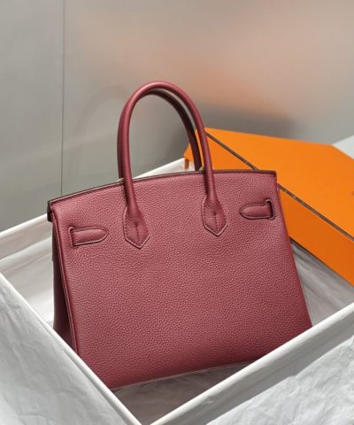 Replica Hermès Birkin Bordeaux Red - high-end replica designer purse