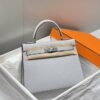 Fake Hermès Kelly Seagull Blue - high-quality designer bag dupe