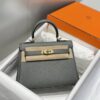 Replica Hermès Kelly Mini Cumulonimbus Gray - 1:1 premium replica handbag