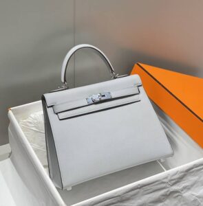 Fake Hermès Kelly Seagull Blue - ultra-realistic fake purse
