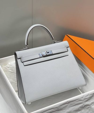 Fake Hermès Kelly Seagull Blue - ultra-realistic fake purse