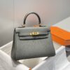 Replica Hermès Kelly Mini Cumulonimbus Gray - 1:1 premium replica handbag