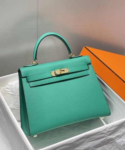 Fake Hermès Kelly Emperial Green - premium superclone handbag
