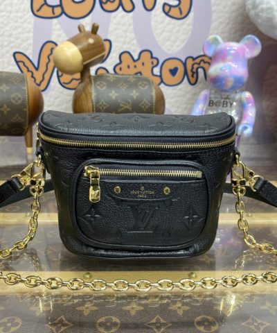 Fake Louis Vuitton Bumbag Mini Full Black - designer handbag clone