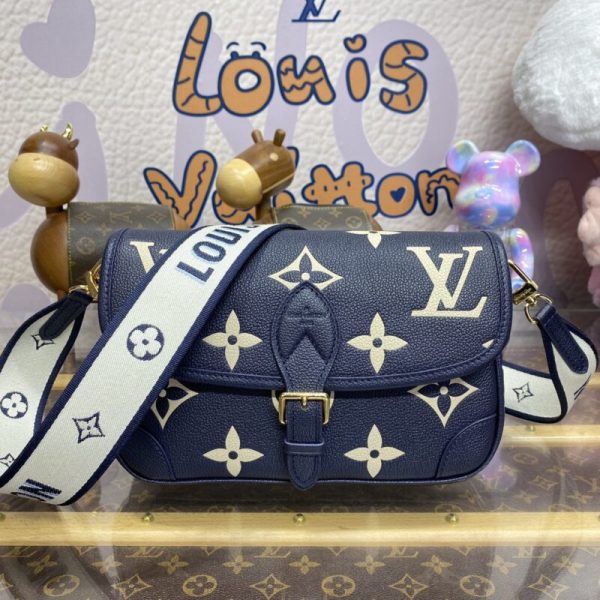 Replica Louis Vuitton Nano Diane Satchel Blue – Pink - affordable luxury replica bag