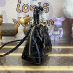 Replica Louis Vuitton Alma Bb Black Patent