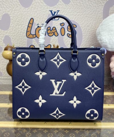 Replica LV Onthego Dark Blue - 1:1 premium replica handbag