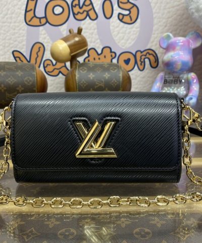 Fake Louis Vuitton Twist West Pochette Black - high-quality designer bag dupe