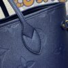 Fake Louis Vuitton Neverfull MM Blue - affordable luxury replica bag