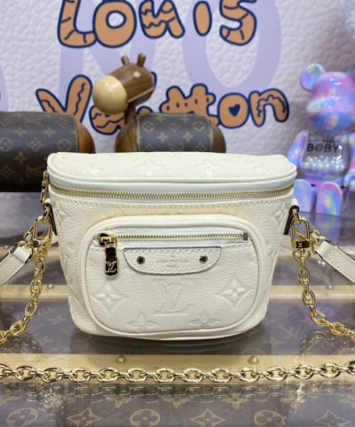 Replica Louis Vuitton Bumbag Mini White - 1:1 premium replica handbag