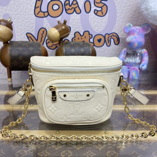 Replica Louis Vuitton Bumbag Mini White - 1:1 premium replica handbag