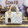Fake Louis Vuitton Speedy Bandouliere 20 White Grey - best quality fake designer bag