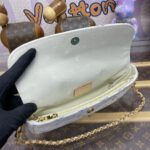 Replica Louis Vuitton Wallet On Chain Ivy White - affordable luxury replica bag