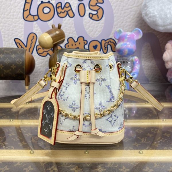 Replica Louis Vuitton Nano Noe White