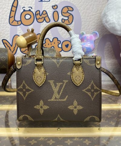 Fake LV Onthego Bb Brown - high-quality designer bag dupe