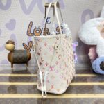 Replica Louis Vuitton Neverfull MM White Orange