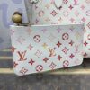 Fake Louis Vuitton Neverfull MM White Orange - premium superclone handbag
