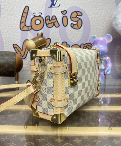 Replica Louis Vuitton Side Trunk Beige Square - high-end replica designer purse
