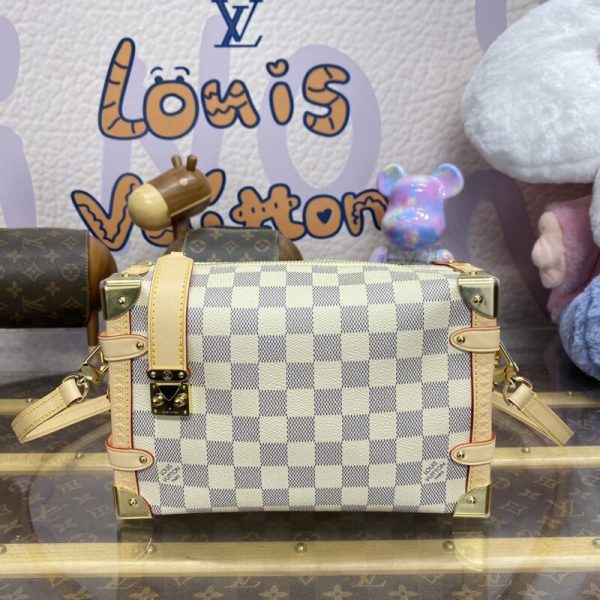 Replica Louis Vuitton Side Trunk Beige Square - top-grade luxury bag dupe