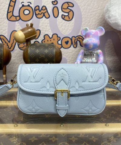 Replica Louis Vuitton Wallet On Chain Ivy Sky Blue - 1:1 premium replica handbag