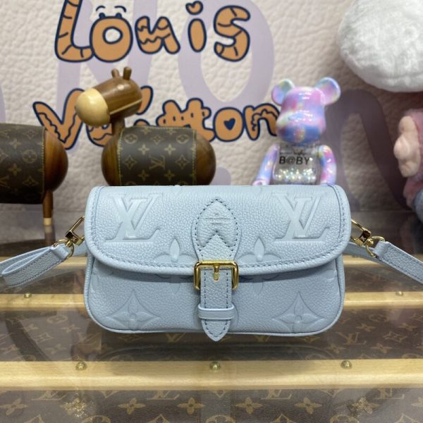Replica Louis Vuitton Wallet On Chain Ivy Sky Blue - 1:1 premium replica handbag