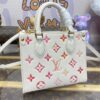 Fake LV Onthego Bb White - 1:1 premium replica handbag