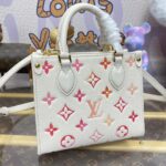 Replica LV Onthego Bb White - 1:1 premium replica handbag