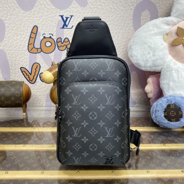 Replica Louis Vuitton Avenue Slingbag Black - 1:1 premium replica handbag