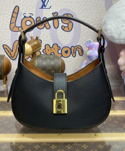 Fake Louis Vuitton Low Key Shoulder Black - elite factory replica handbag