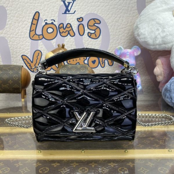 Replica Louis Vuitton Go – 14 Black Patent - high-quality designer bag dupe