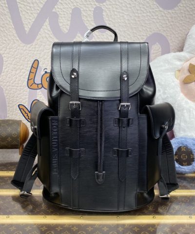 Fake Louis Vuitton Christopher Backpack Black - premium superclone handbag