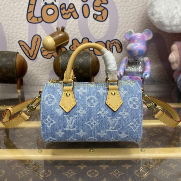 Replica Louis Vuitton Speedy Nano Denim
