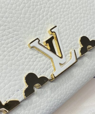 Replica Loius Vuitton Capucines Compact Wallet White - top-grade luxury bag dupe