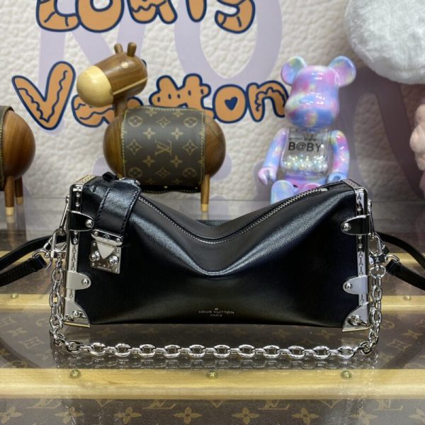 Replica Louis Vuitton Slim Trunk Black - premium superclone handbag
