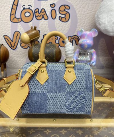 Replica Louis Vuitton Speedy 18 Denim - best quality fake designer bag
