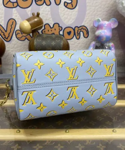 Fake Louis Vuitton Speedy Bandouliere 20 Blue Limited - designer handbag clone