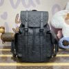 Fake Louis Vuitton Christopher Backpack Full Black - top-grade luxury bag dupe