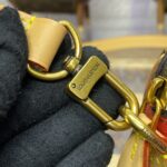 Replica Louis Vuitton Speedy 18 Kırmızı Grid - elit fabrika replika el çantası