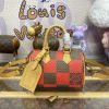Replica Louis Vuitton Speedy 18 Red Grid - best quality fake designer bag