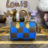 Fake Louis Vuitton Speedy 18 Blue Grid - 1:1 premium replica handbag