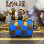 Replica Louis Vuitton Speedy 18 Blue Grid - 1:1 premium replica handbag
