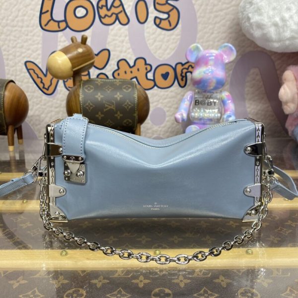 Replica Louis Vuitton Slim Trunk Blue - high-end replica designer purse