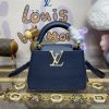 Replica Loius Vuitton Capucines Dark Blue - top-grade luxury bag dupe