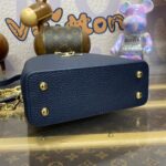 Replica Loius Vuitton Capucines Dark Blue - high-end replica designer purse