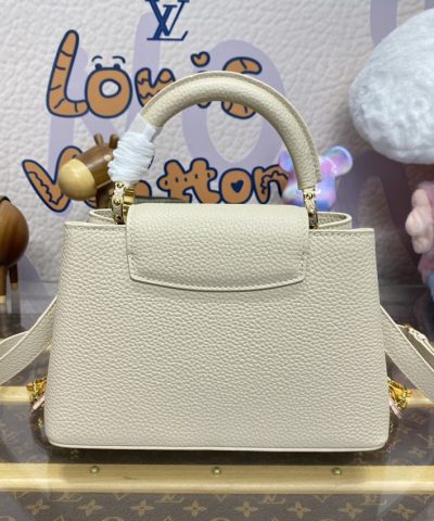 Replica Loius Vuitton Capucines Beige - premium superclone handbag